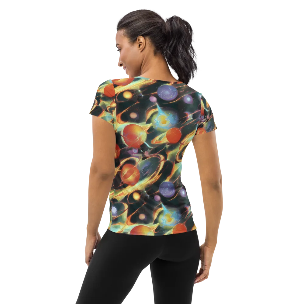Fabritius Fantasy on Women's Athletic T-Shirt — Back