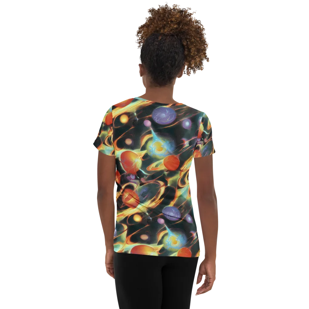 Fabritius Fantasy on Women's Athletic T-Shirt — Back