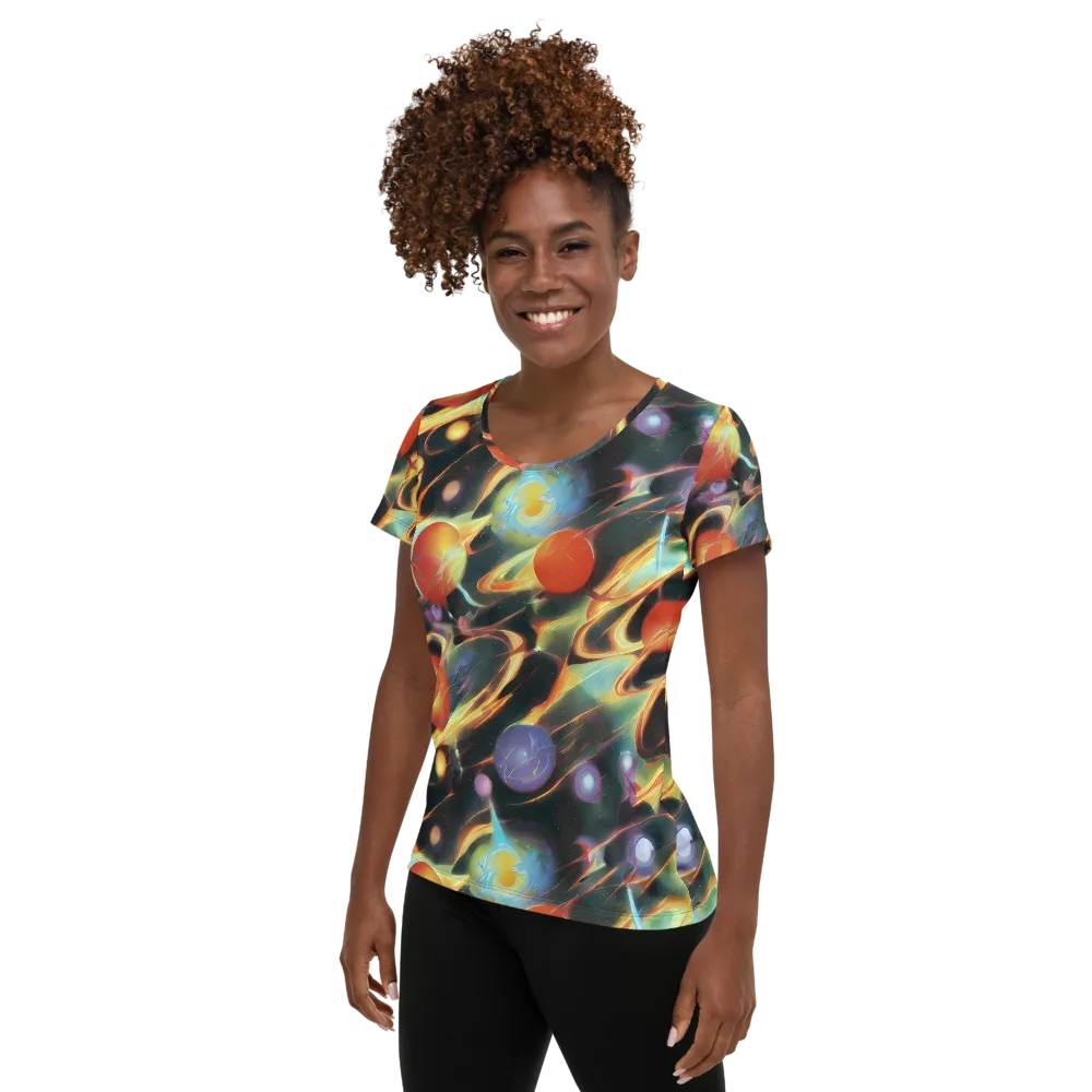 Fabritius Fantasy on Women's Athletic T-Shirt — Left