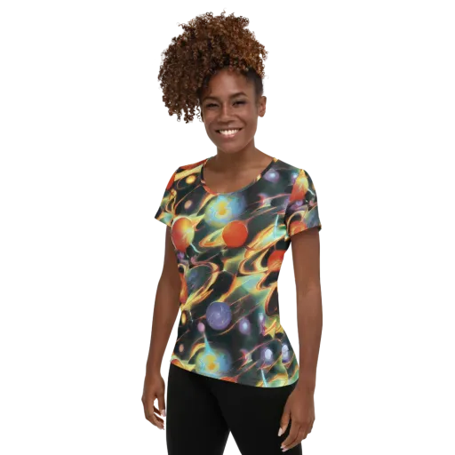 Fabritius Fantasy on a Women's Athletic T-Shirt