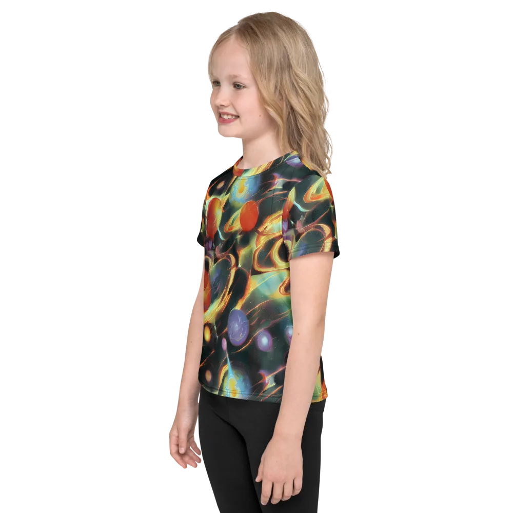 Fabritius Fantasy on Kids Crew Neck T-Shirt — Left