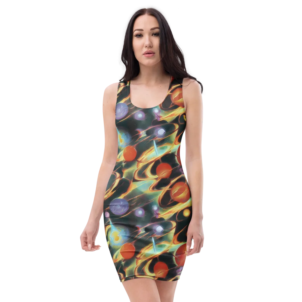 Fabritius Fantasy on Bodycon Dress — Front