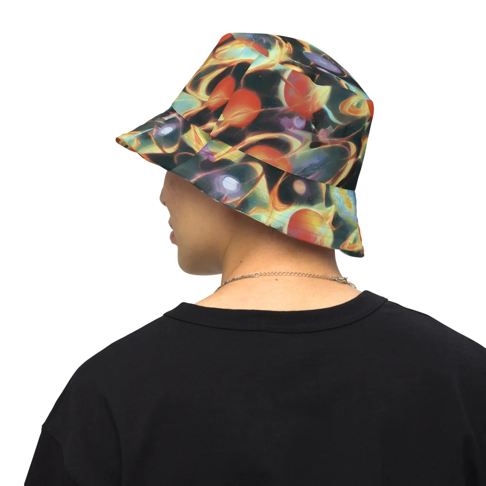 Fabritius Fantasy on Reversible Bucket Hat — Back Inside