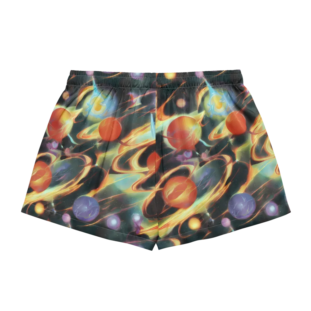 Fabritius Fantasy on Women's Pajama Shorts — Back