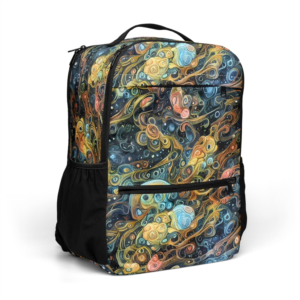 Wild Cosmos on Utility Backpack — Right Front