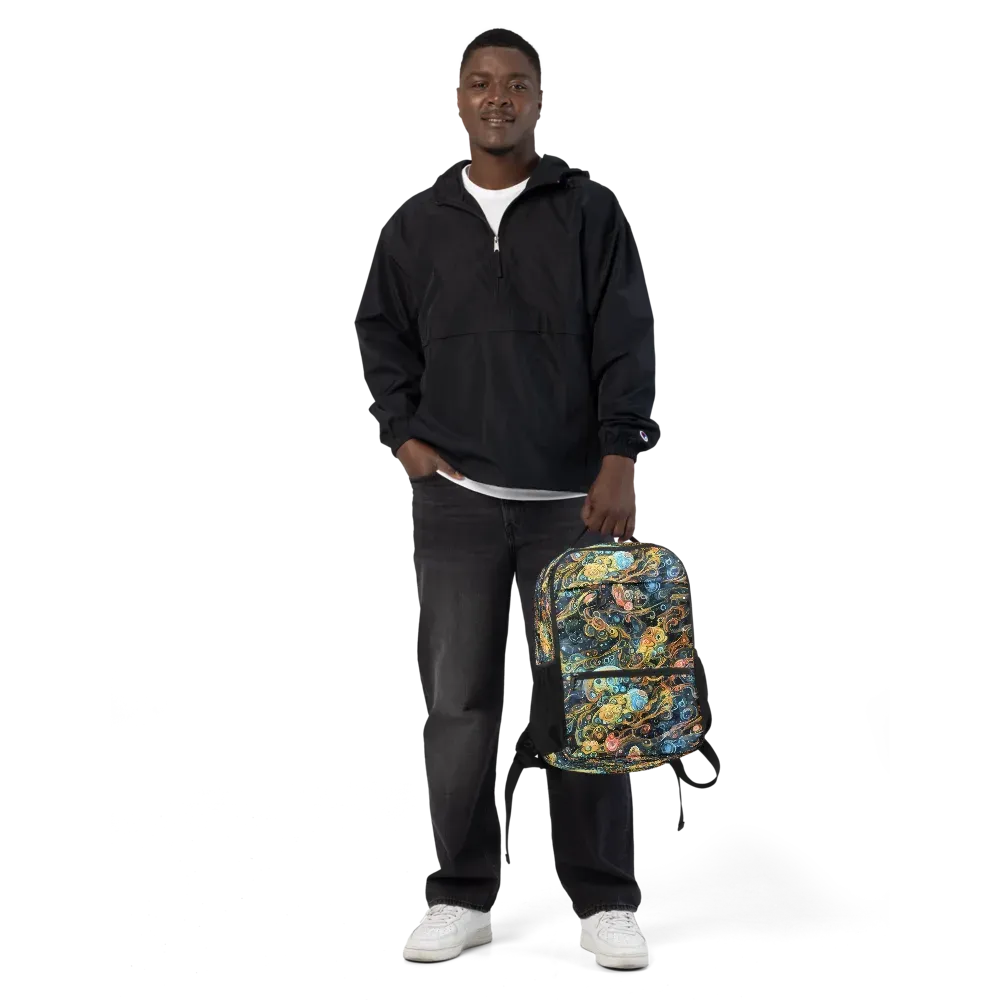 Wild Cosmos on Utility Backpack — Front