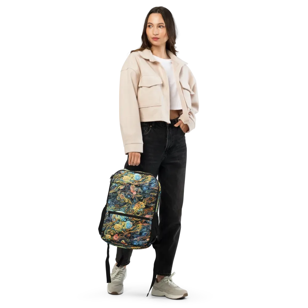 Wild Cosmos on Utility Backpack — Front