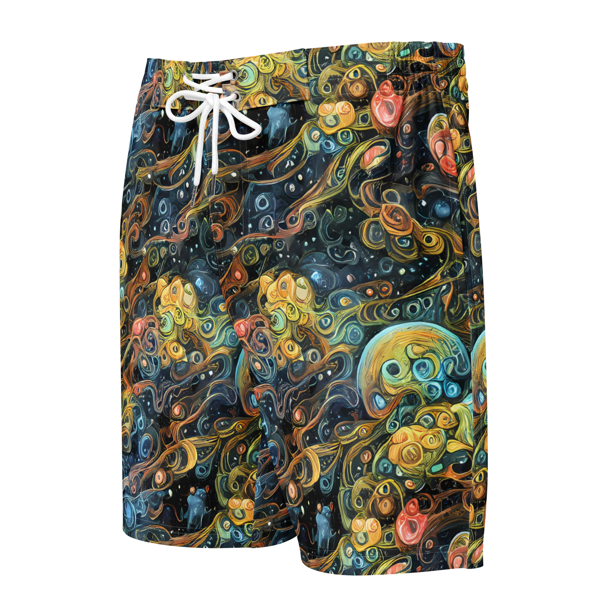 Wild Cosmos on Men's Board Shorts — Front