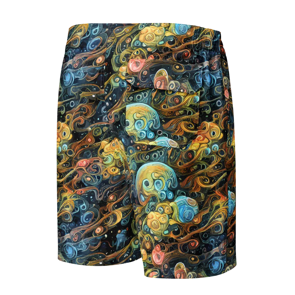 Wild Cosmos on Men's Board Shorts — Back