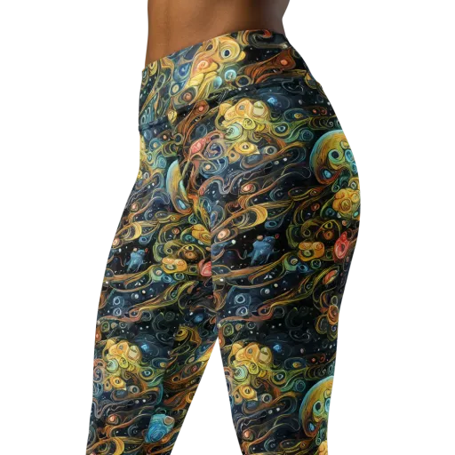 Wild Cosmos on a Yoga Leggings
