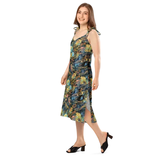 Wild Cosmos on a Slip Dress