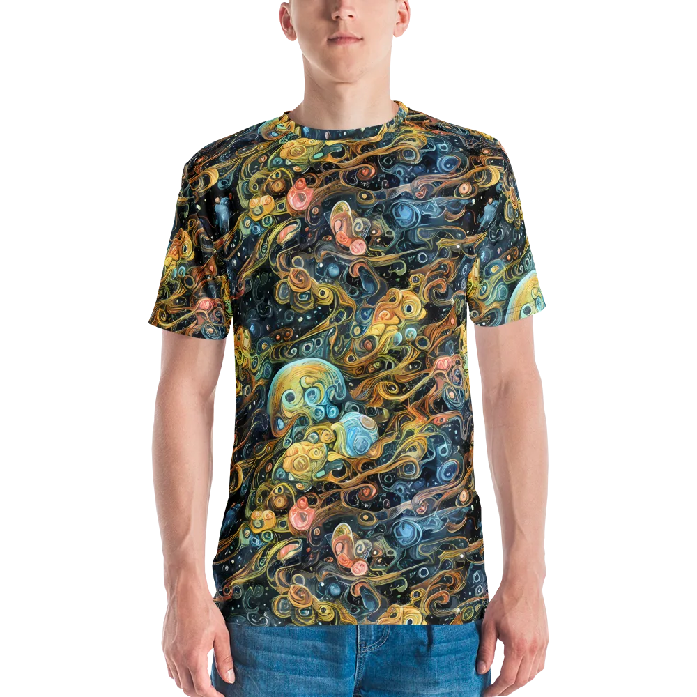 Wild Cosmos on Men's Crew Neck T-Shirt — Front