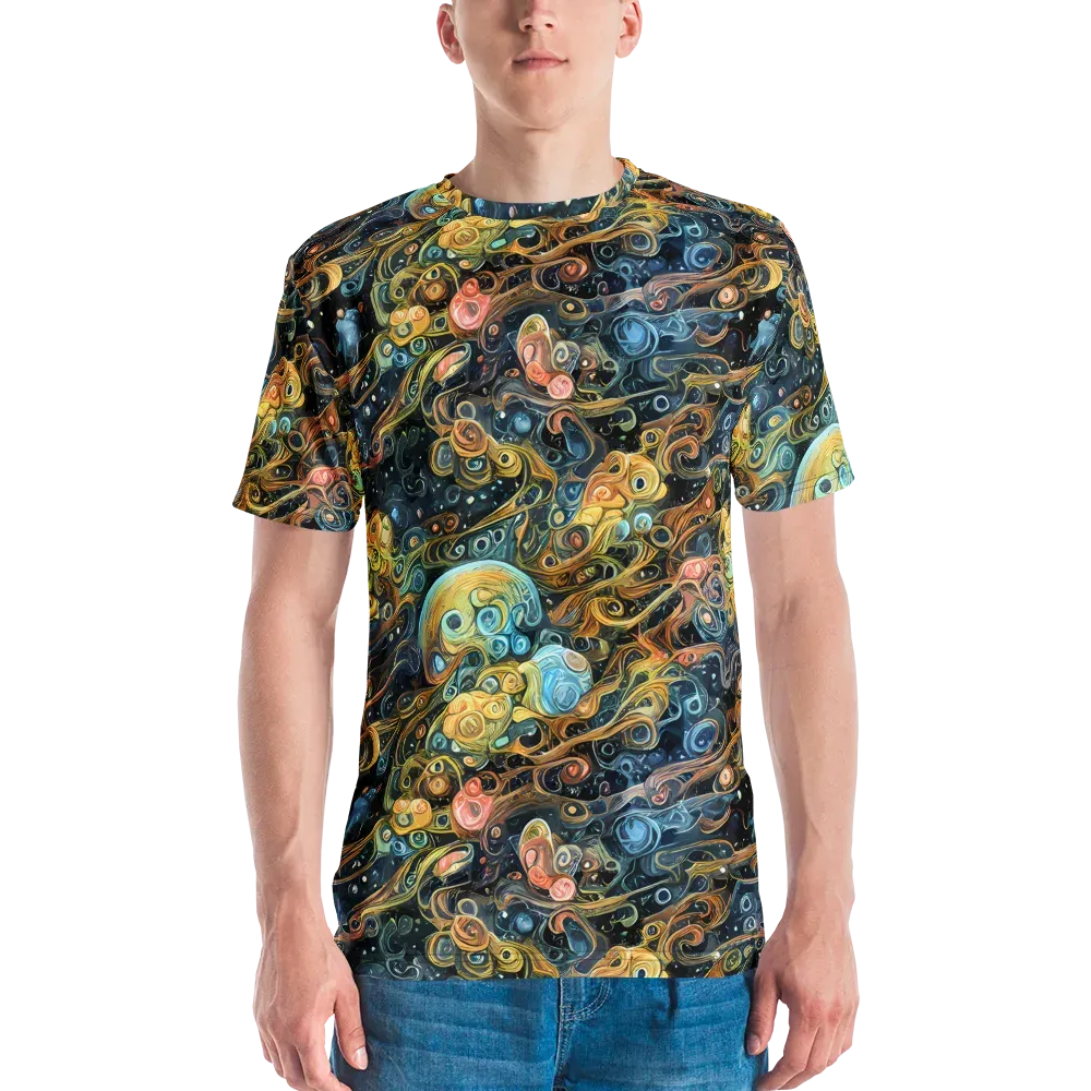 Wild Cosmos on Men's Crew Neck T-Shirt — Front