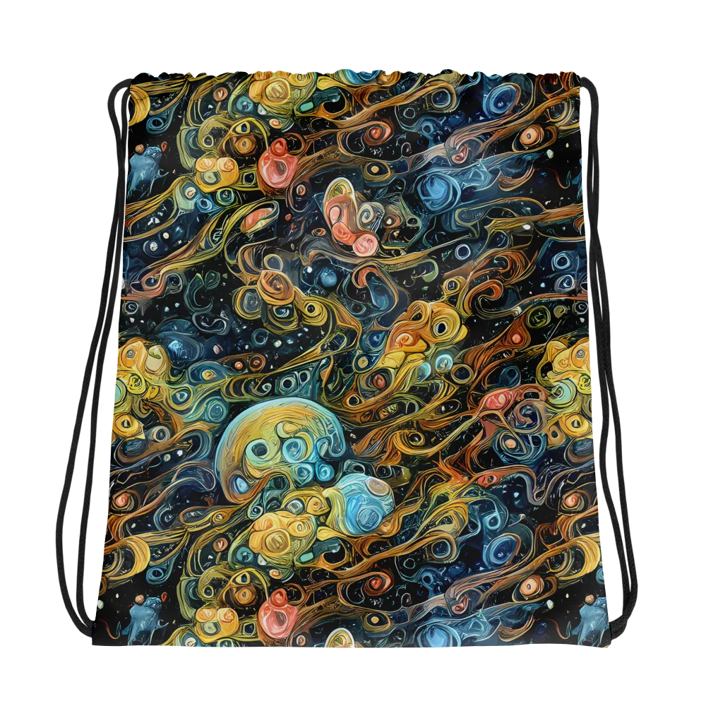 Wild Cosmos on Drawstring Bag — Photo