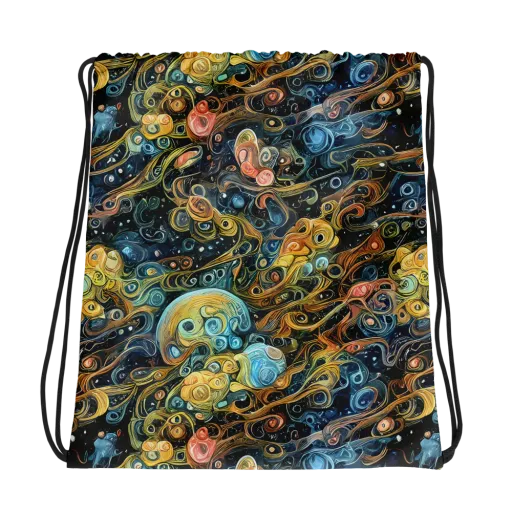 Wild Cosmos on a Drawstring Bag