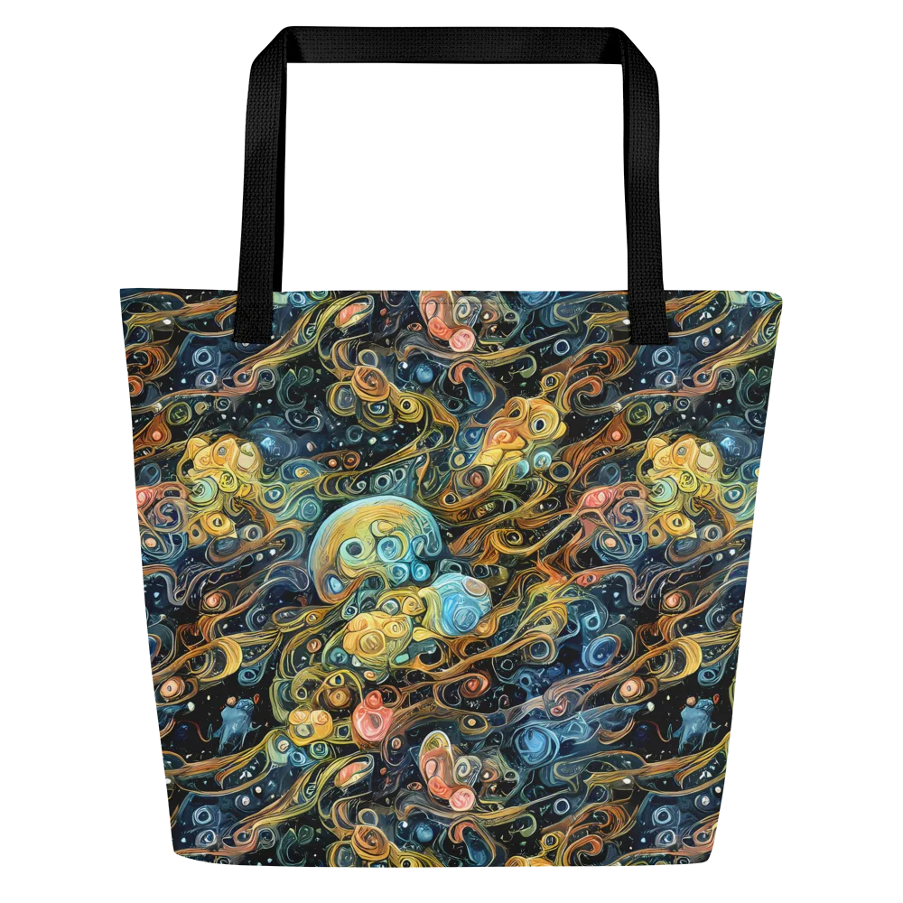 Wild Cosmos on Large Tote Bag W/ Pocket — Front