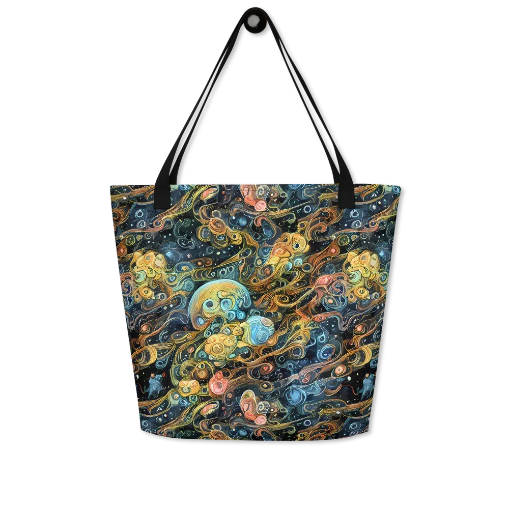 Wild Cosmos on Large Tote Bag W/ Pocket — Front