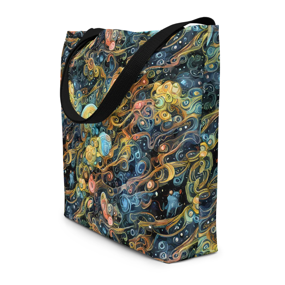 Wild Cosmos on Large Tote Bag W/ Pocket — Front