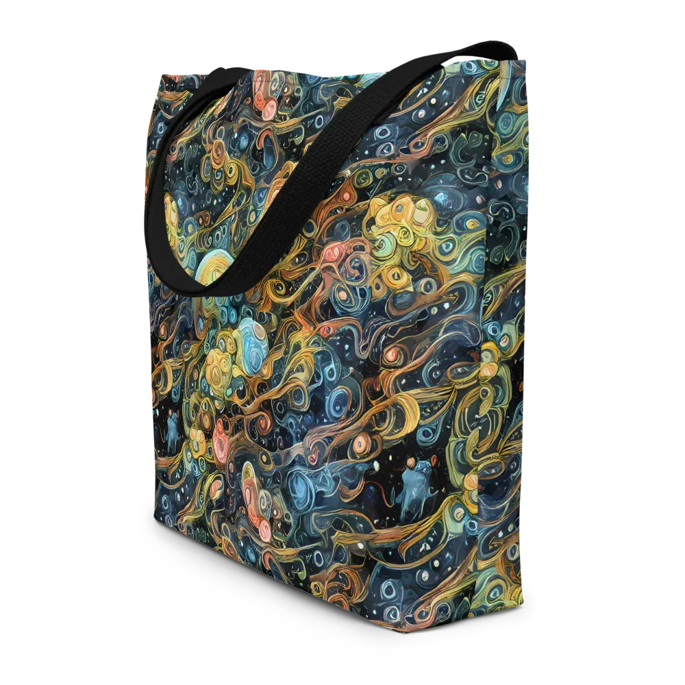 Wild Cosmos on Large Tote Bag W/ Pocket — Front