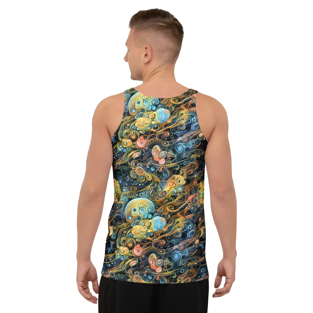 Wild Cosmos on Men's Tank Top — Back