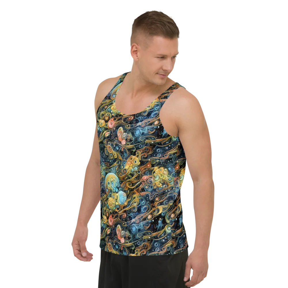 Wild Cosmos on Men's Tank Top — Left Front