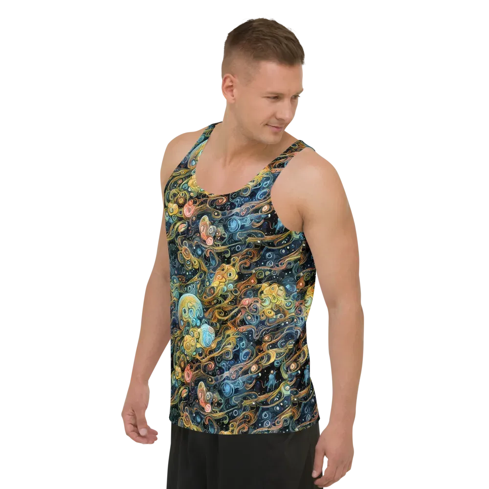 Wild Cosmos on Men's Tank Top — Left Front