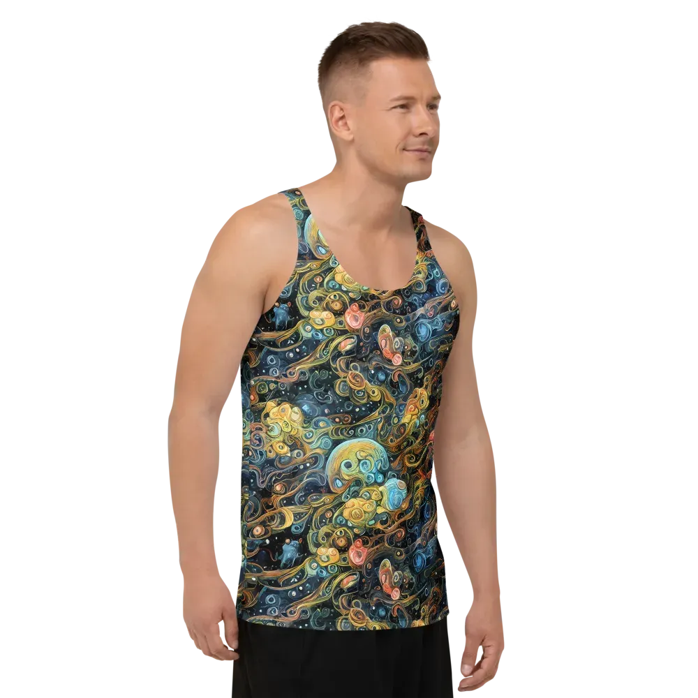 Wild Cosmos on Men's Tank Top — Right Front