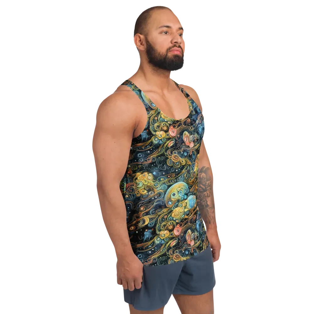 Wild Cosmos on Men's Tank Top — Right Front