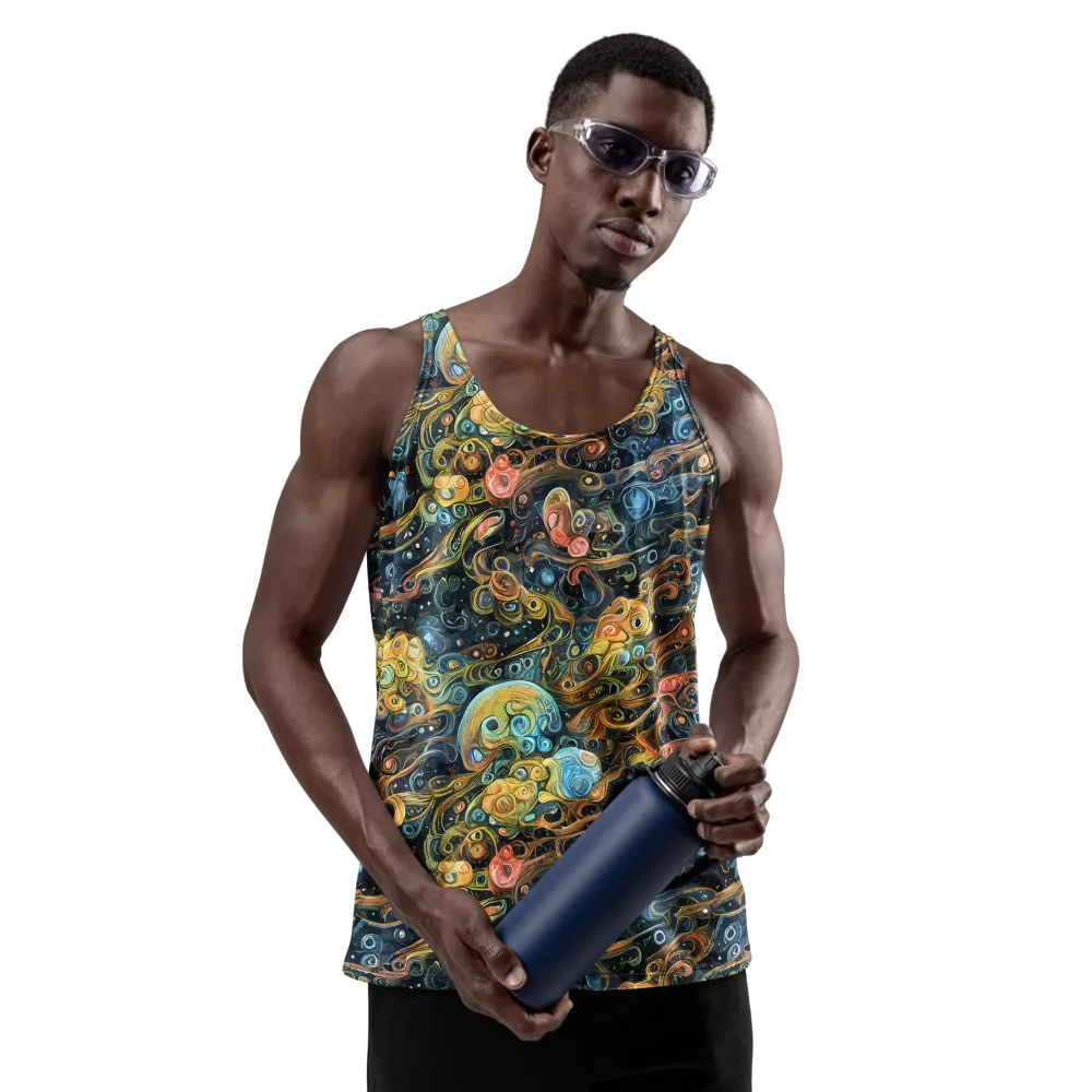 Wild Cosmos on Men's Tank Top — Front