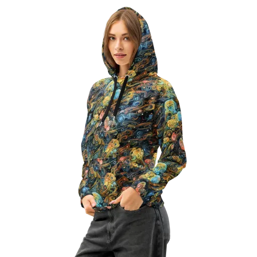 Wild Cosmos on a Cotton Hoodie