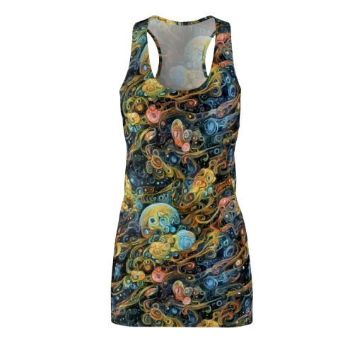 Wild Cosmos on a Racerback Dress