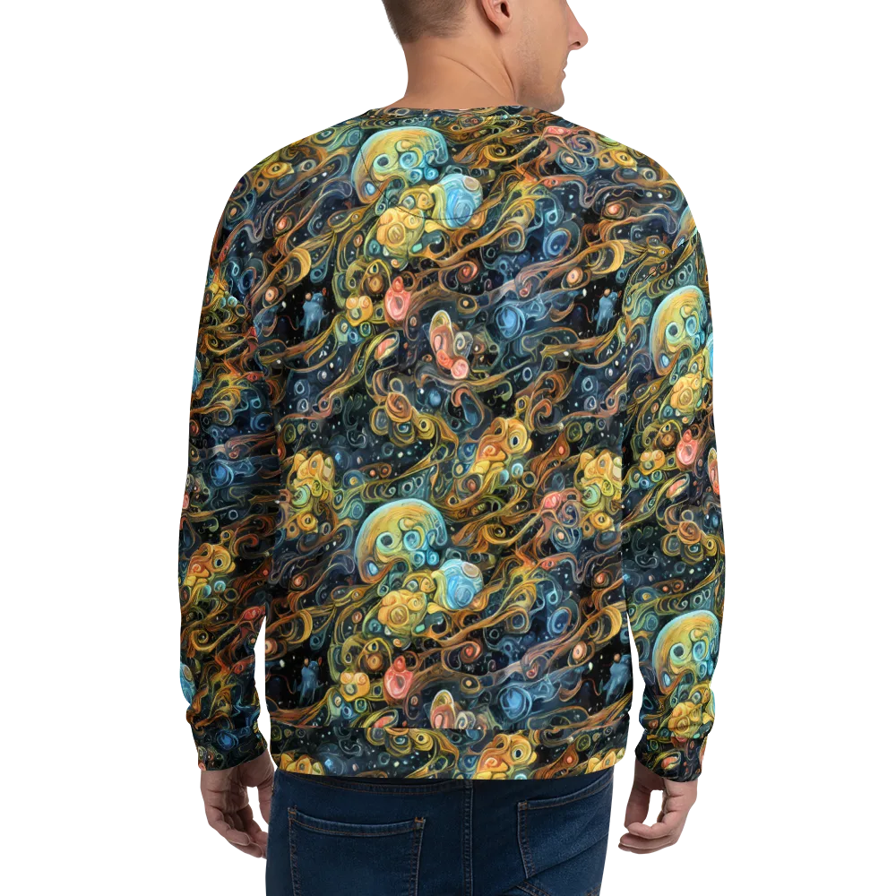 Wild Cosmos on Sweatshirt — Back