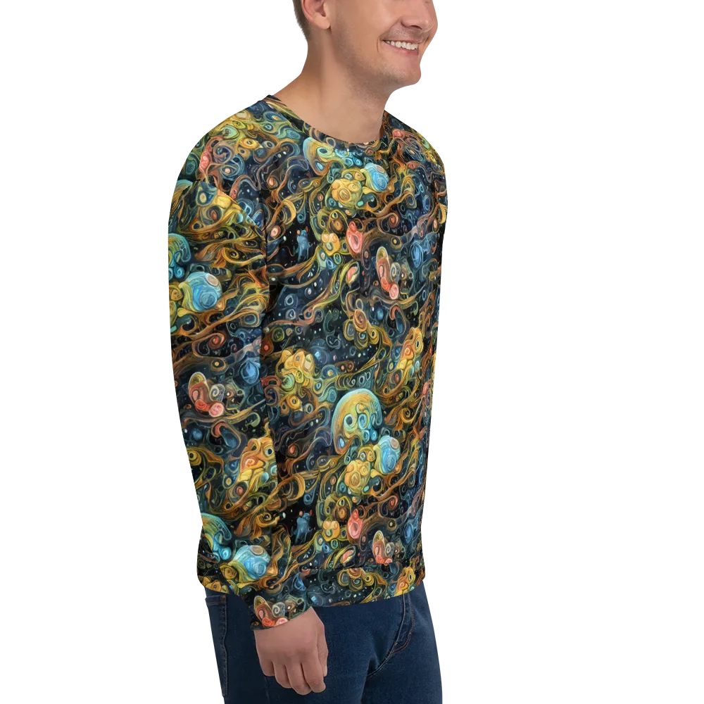 Wild Cosmos on Sweatshirt — Right Front