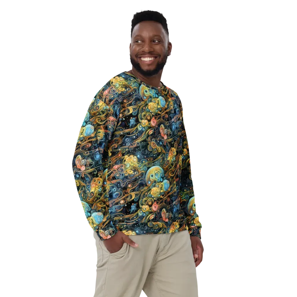 Wild Cosmos on Sweatshirt — Front