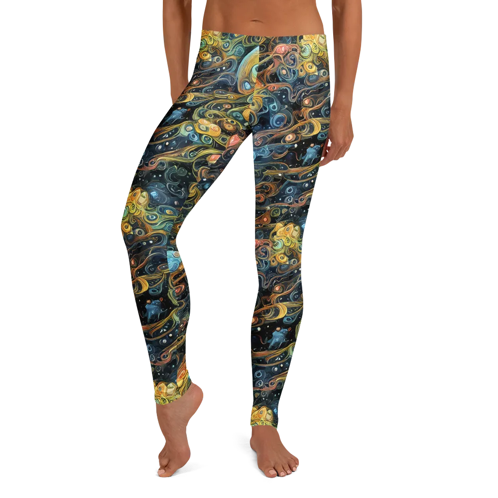 Wild Cosmos on Leggings — Front