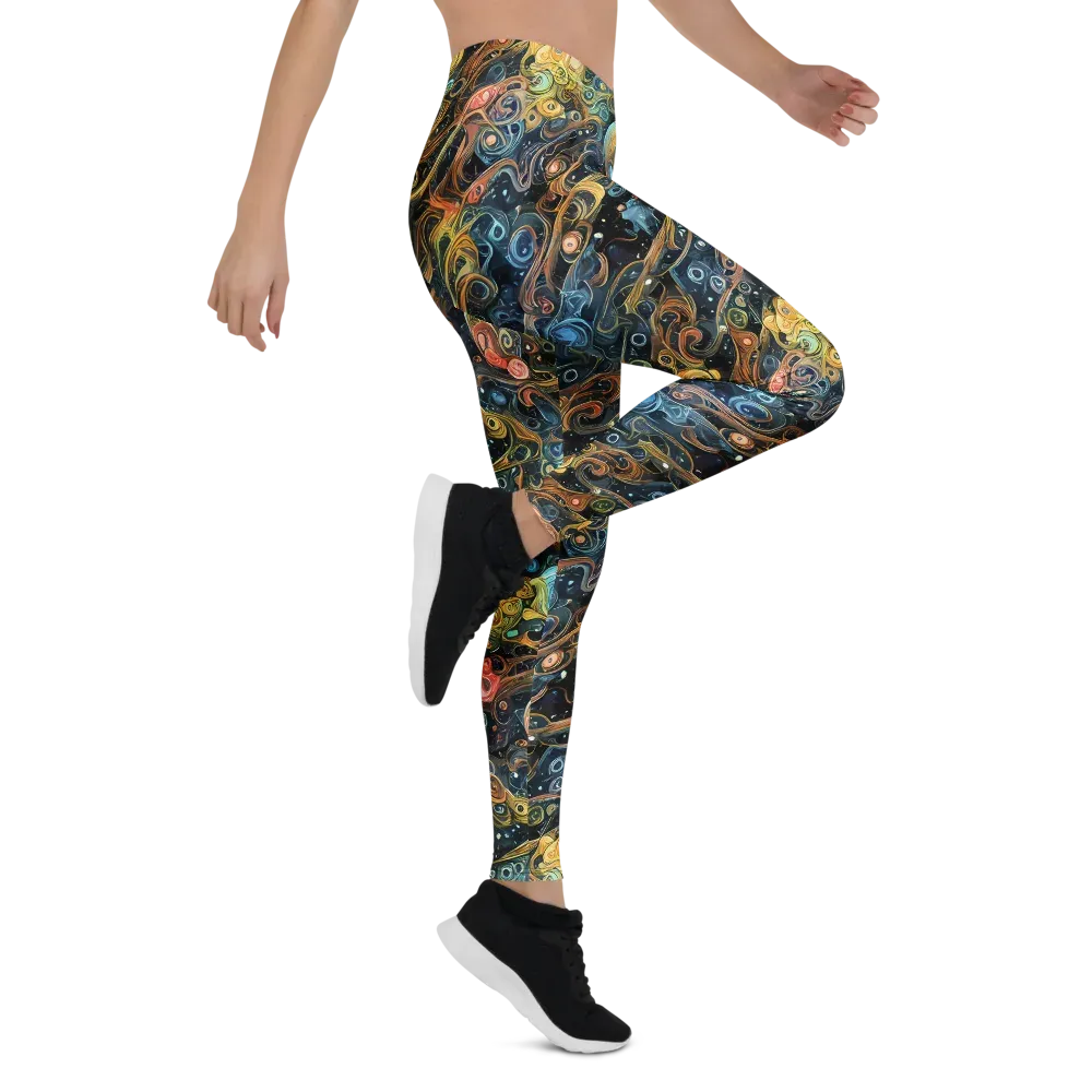 Wild Cosmos on Leggings — Right