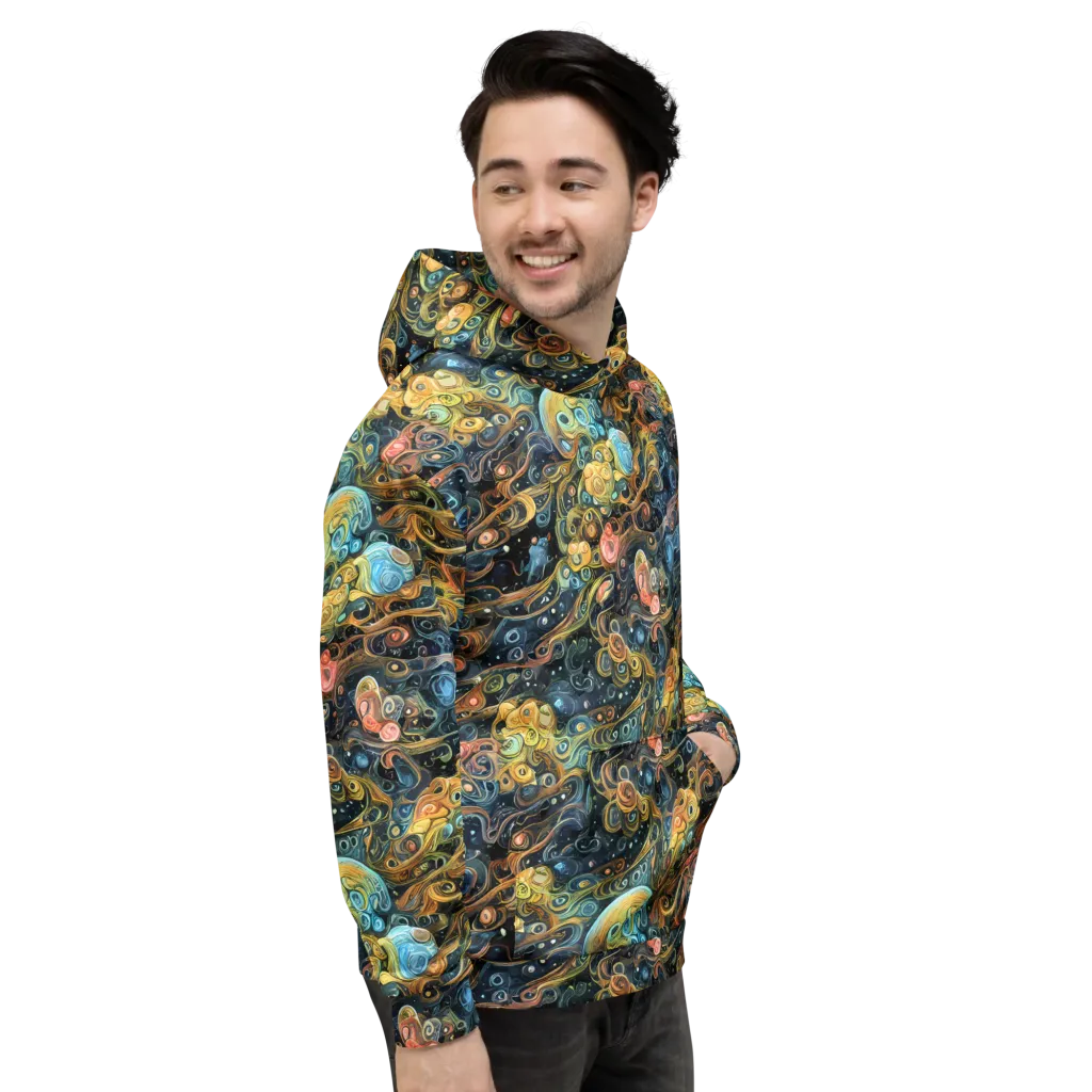 Wild Cosmos on Hoodie — Right