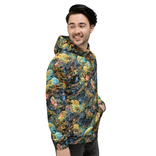 Wild Cosmos on a Hoodie