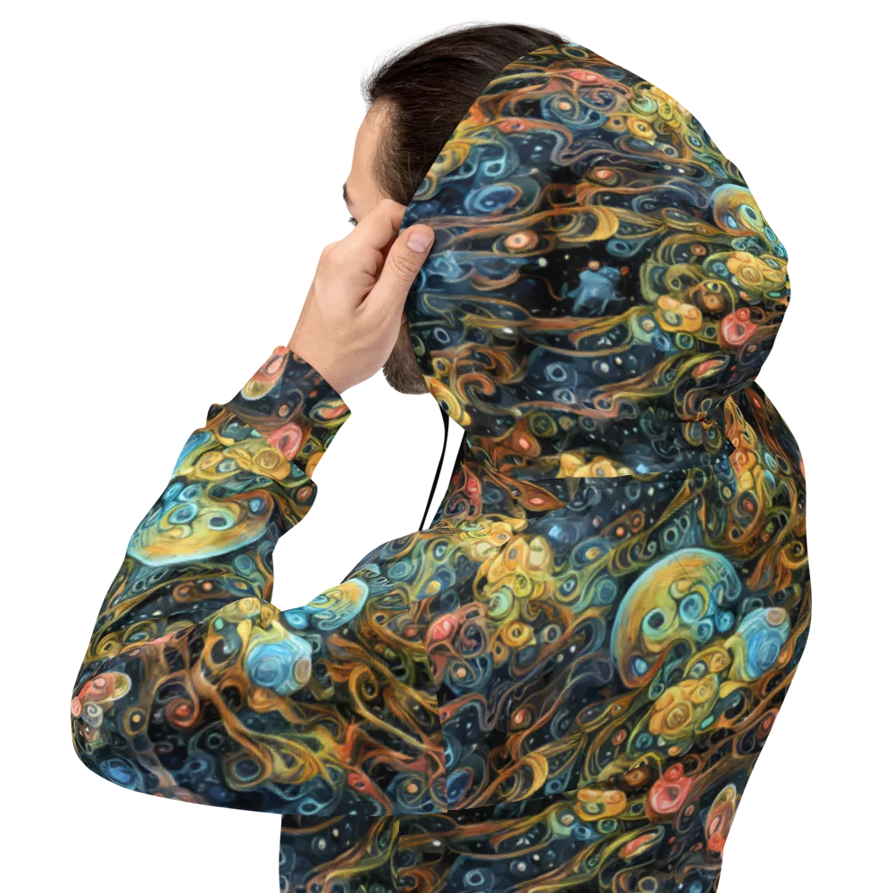 Wild Cosmos on Hoodie — Back