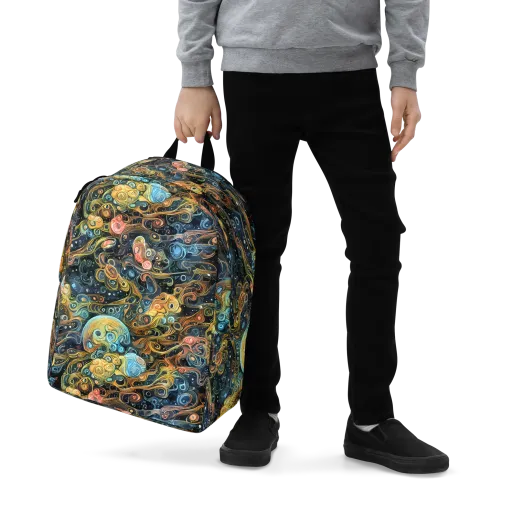 Wild Cosmos on a Minimalist Backpack