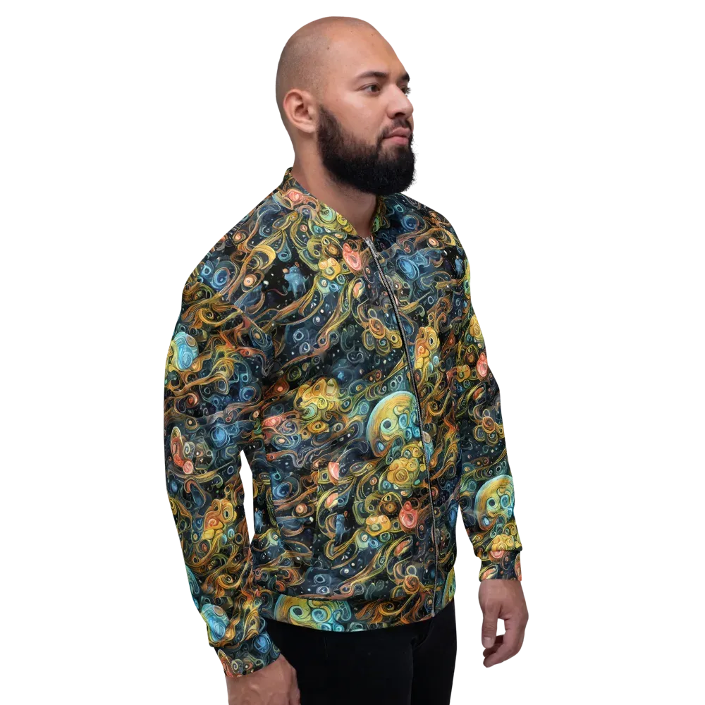 Wild Cosmos on Bomber Jacket — Right