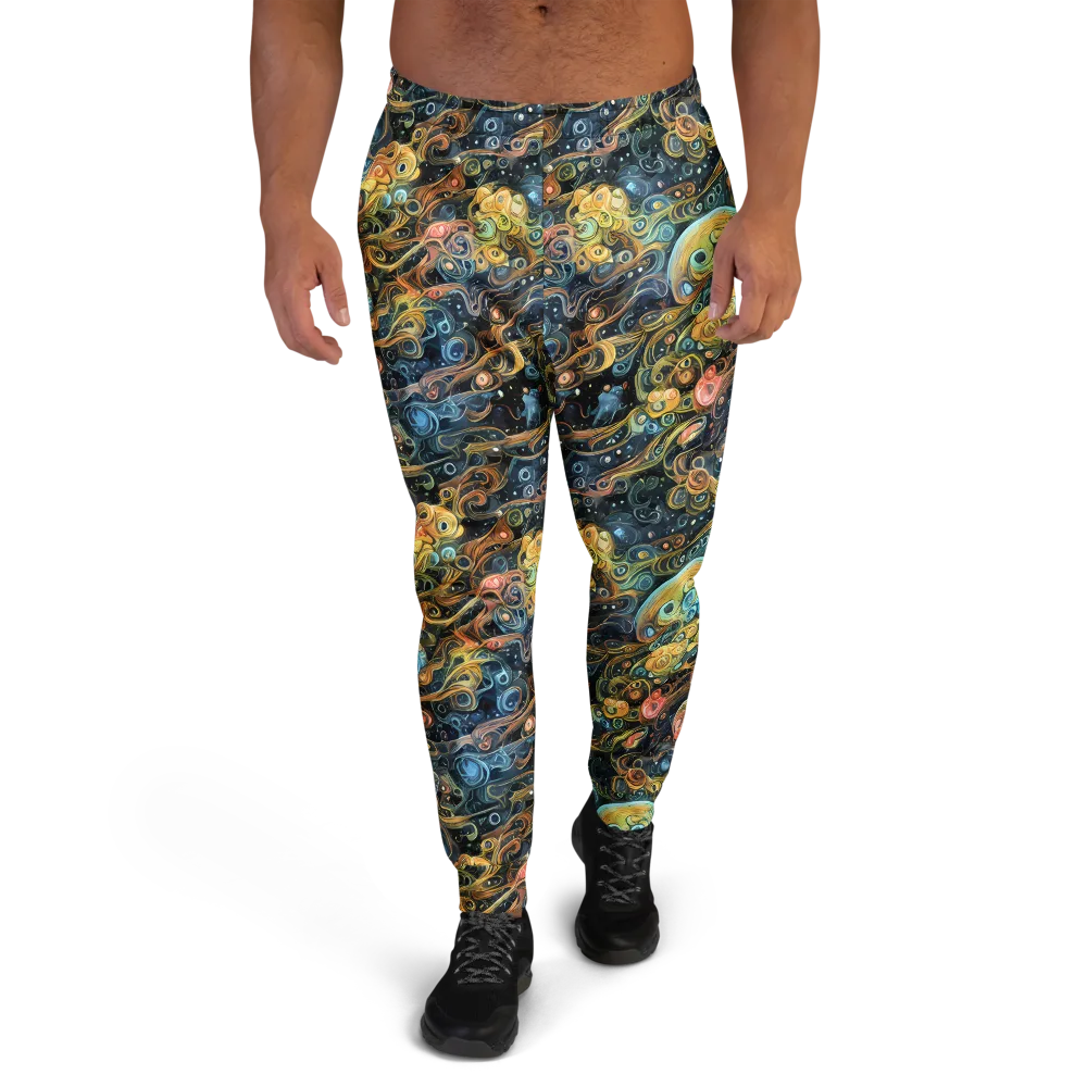 Wild Cosmos on Men's Joggers — Front