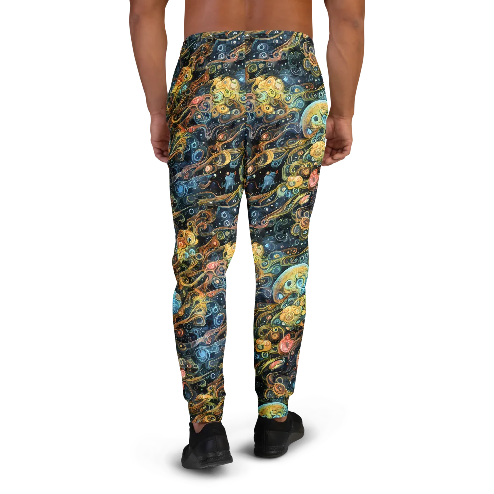 Wild Cosmos on Men's Joggers — Back