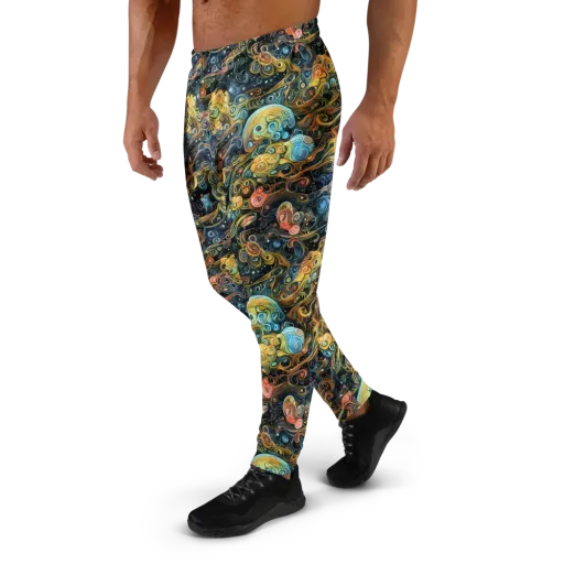 Wild Cosmos on a Men's Joggers