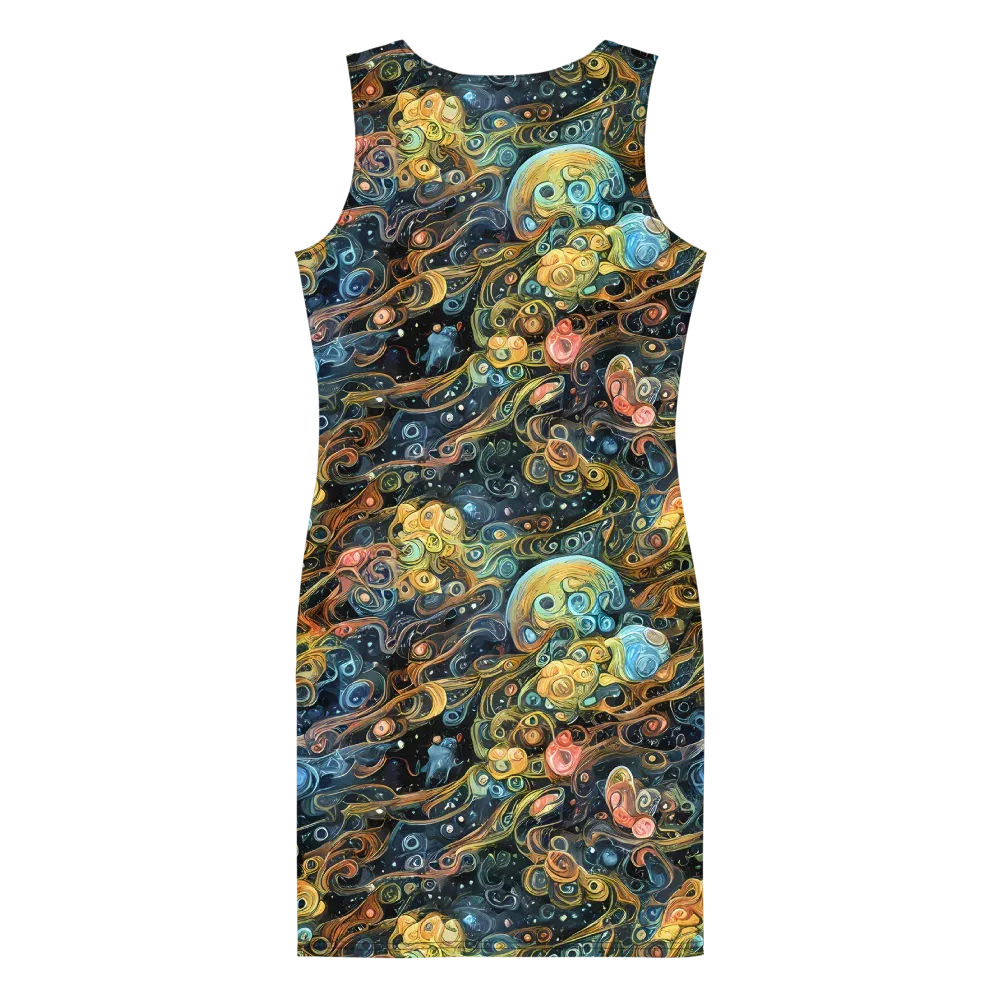 Wild Cosmos on Bodycon Dress — Back