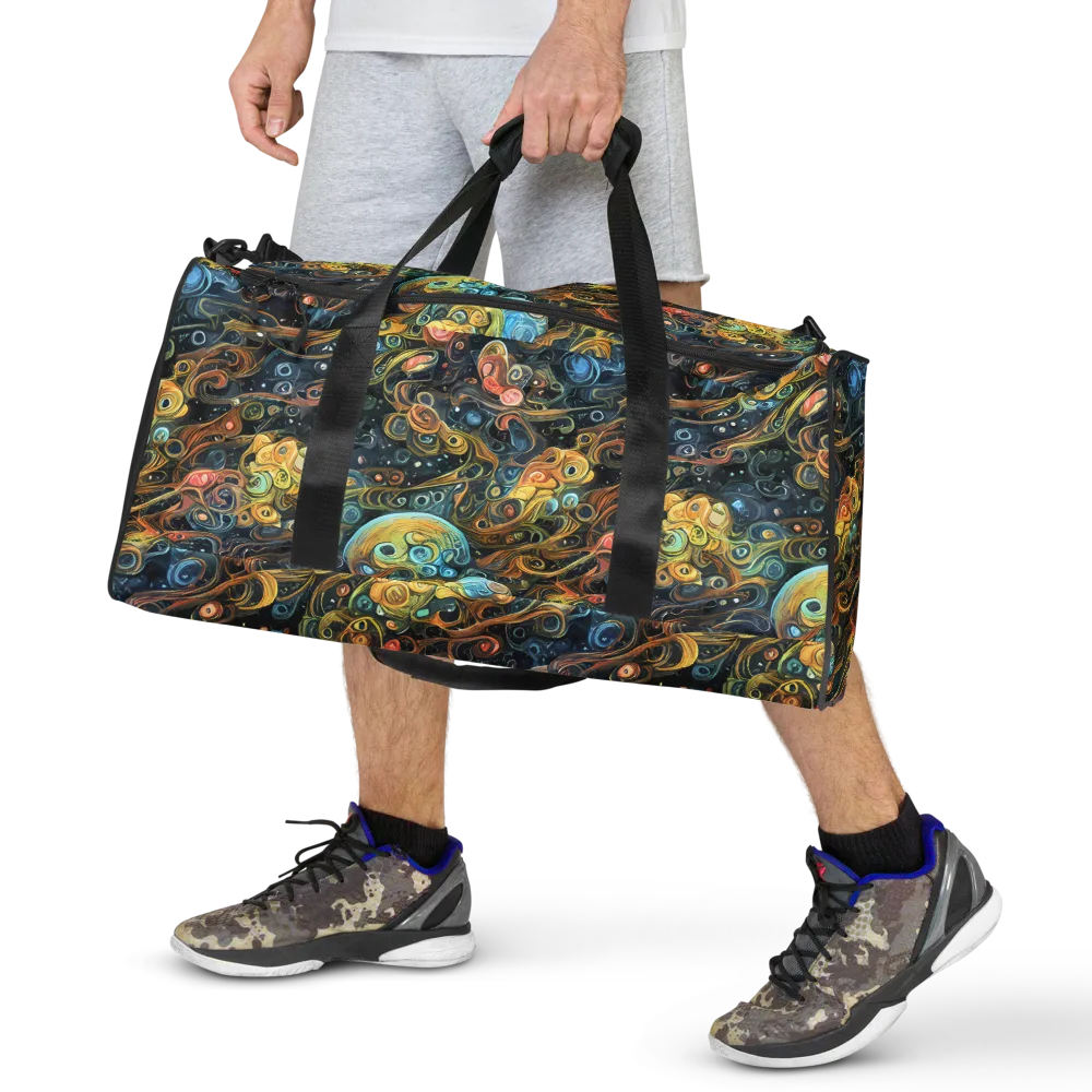 Wild Cosmos on Duffle Bag — Front