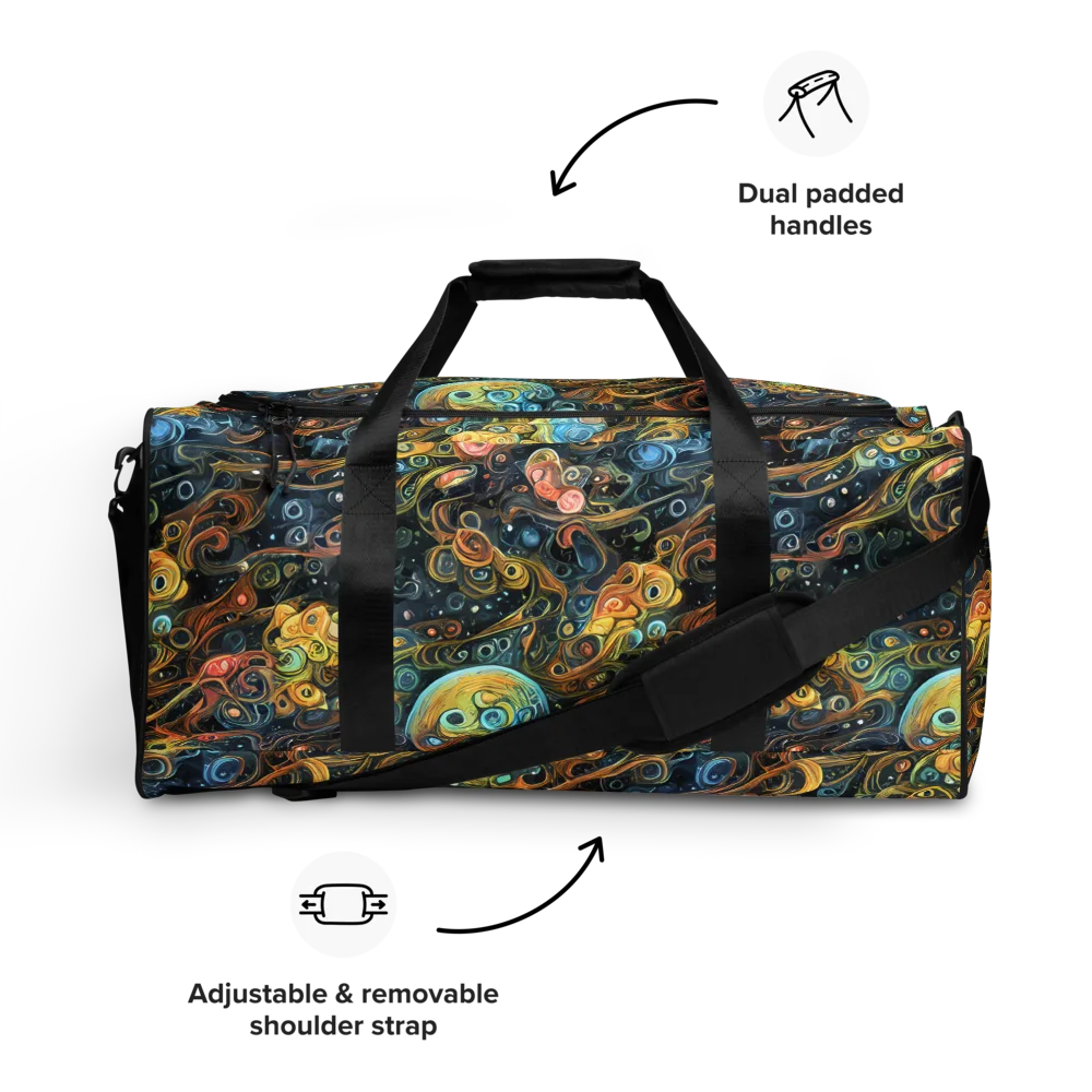 Wild Cosmos on Duffle Bag — Front