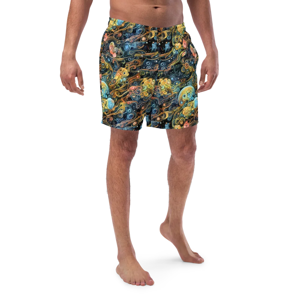Wild Cosmos on Swim Trunks — Front