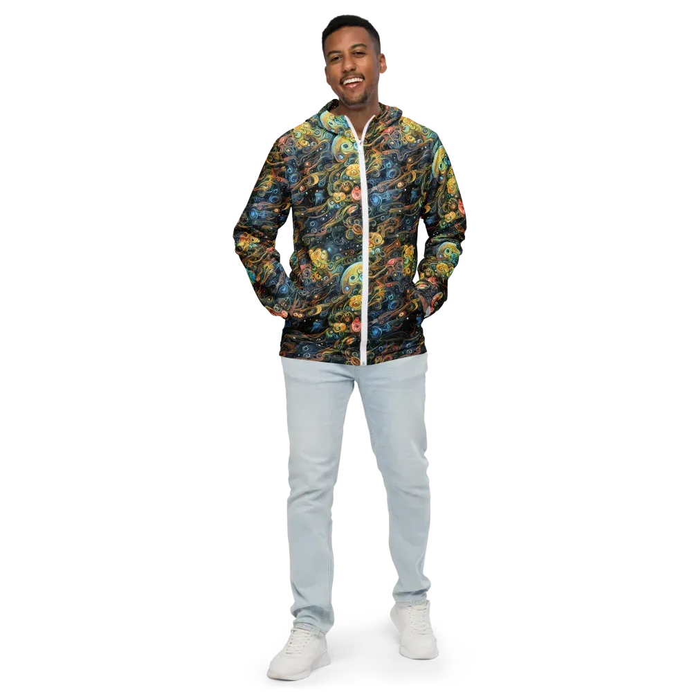 Wild Cosmos on Men's Windbreaker — Front