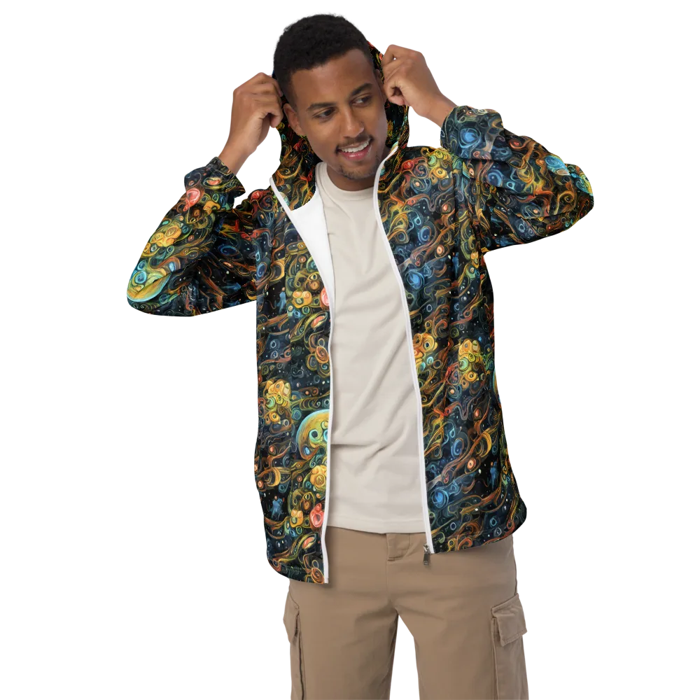 Wild Cosmos on Men's Windbreaker — Front